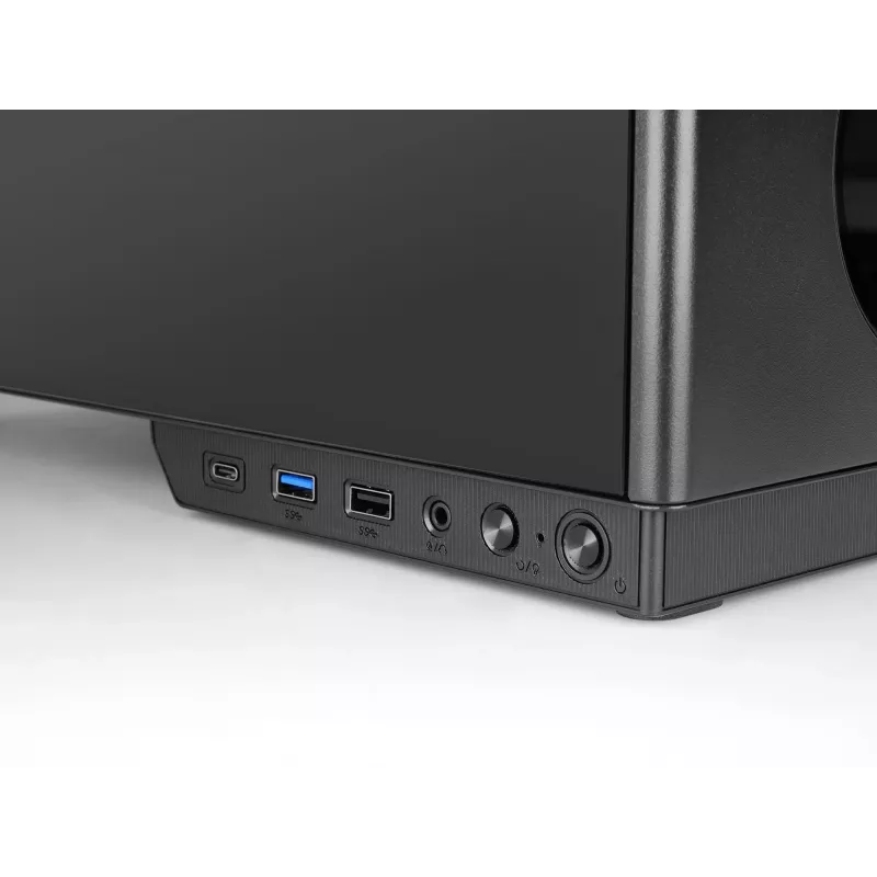 TACENS Computergehäuse 2SAGITTA20 Midi Tower, gehärtetes Glas, ATX/Micro-ITX/Mini-ITX, 1x3,5 Zoll + 2x2,5 Zoll, LED, Lüfter vorinstalliert