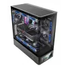 PC-Gehäuse TACENS Mars Gaming MCLCDPRO Midi Tower – Schwarz, IPS 7,2 Zoll Display, Netzteil unten, ATX/Micro‑ATX/Mini‑ITX Unterstützung