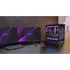 PC-Gehäuse TACENS Mars Gaming MCLCDPRO Midi Tower – Schwarz, IPS 7,2 Zoll Display, Netzteil unten, ATX/Micro‑ATX/Mini‑ITX Unterstützung