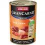 Nassfutter für Hunde animonda GranCarno Original Rind & Huhn 400 g Dose, getreidefrei, ausgewachsen