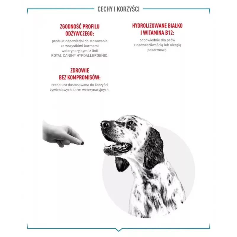 Hypoallergene Hundeleckerlis Royal Canin 230 g — Geflügel-Trainingssnacks, gluten- und zuckerfrei, für ausgewachsene Hunde