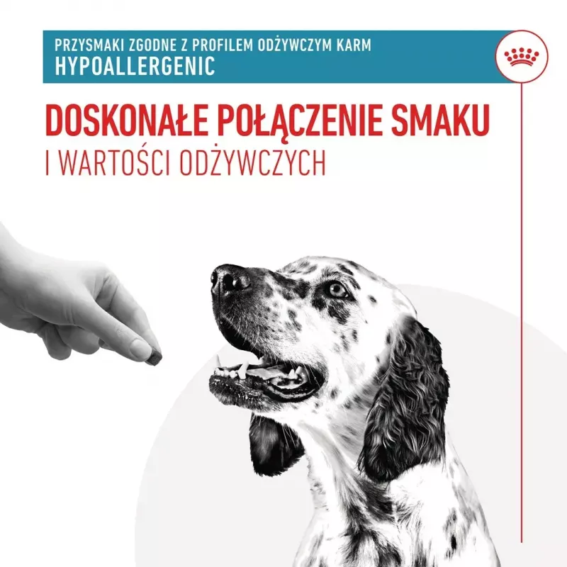 Hypoallergene Hundeleckerlis Royal Canin 230 g — Geflügel-Trainingssnacks, gluten- und zuckerfrei, für ausgewachsene Hunde