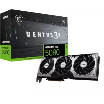 Grafikkarte MSI GeForce RTX 5080 16 GB GDDR7, PCIe 5.0, 256-bit, 303×121×49 mm, 360 W