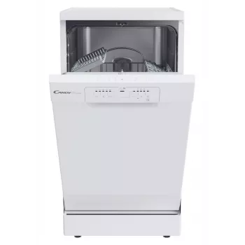 Freistehende schmale Geschirrspülmaschine CANDY Brava CDPH 2L1049W — 10 Maßgedecke, 45 cm, 49 dB, Energieklasse E