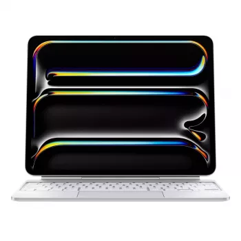 Apple Magic Tastatur für iPad Pro 13 inch M4 Schwedisch Weiß Wireless Trackpad