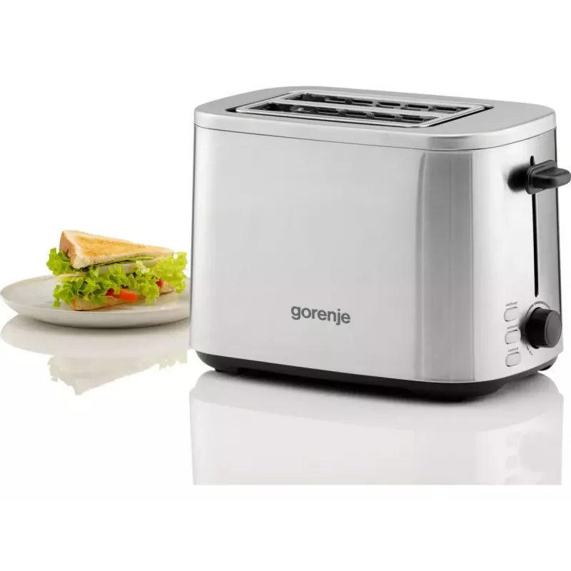 Toaster Gorenje T800DS – 2-Slot-Edelstahltoaster, kompaktes Haushaltsmodell