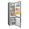 Freistehende Kühl-Gefrierkombination Midea MDRB600MME46, 443 L gesamt, 313 L Kühlschrank (No Frost), 130 L Gefrierschrank, Klasse E, Edelstahl