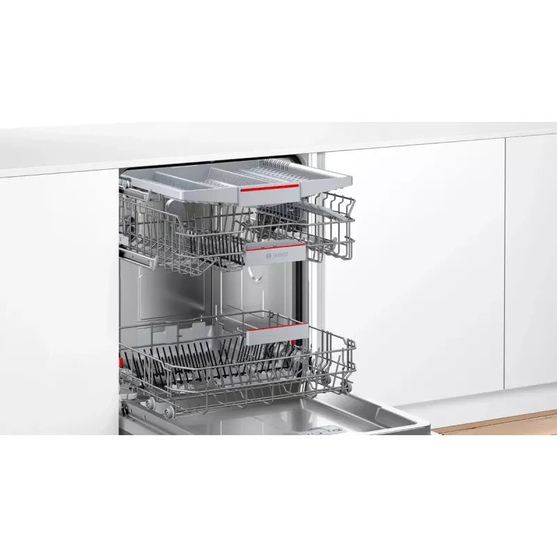 Einbau-Geschirrspüler Bosch Serie 4 SMV4EVX00E — 14 Maßgedecke, 60 cm, 6 Programme, 44 dB, Wärmetauscher-Trocknung