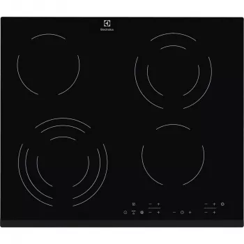 Electrolux EHF6343FOK Schwarz Einbau 60 cm Glaskeramik-Kochfeld 4 Kochzonen
