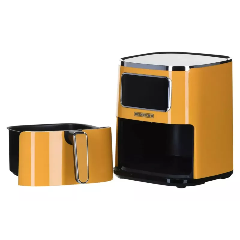 Heißluftfritteuse HEINRICH'S HFR 8216, 5,0 l Fassungsvermögen, 1450 W, gelb