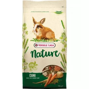 Pellet-Kaninchenfutter VERSELE-LAGA Cuni Nature 2,3 kg — Kräuter, 14 % Protein, 15,5 % Ballaststoffe, 4,5 % Fett, Vitamin C, gluten- und sojafrei