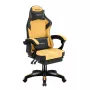 Gaming-Stuhl huzaro Force 3.7 — ergonomischer High-Back-Drehsessel, gelbe Sitzfläche, verstellbare Armlehnen, Höhe 107,5–116,5 cm
