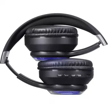Headset DEFENDER FreeMotion B400 — kabelgebunden & kabellos, USB-C, AUX, geschlossene supraaurale Kopfhörer, 20–20000 Hz, 118 dB, LED-Hintergrundbeleuchtung, schwarz