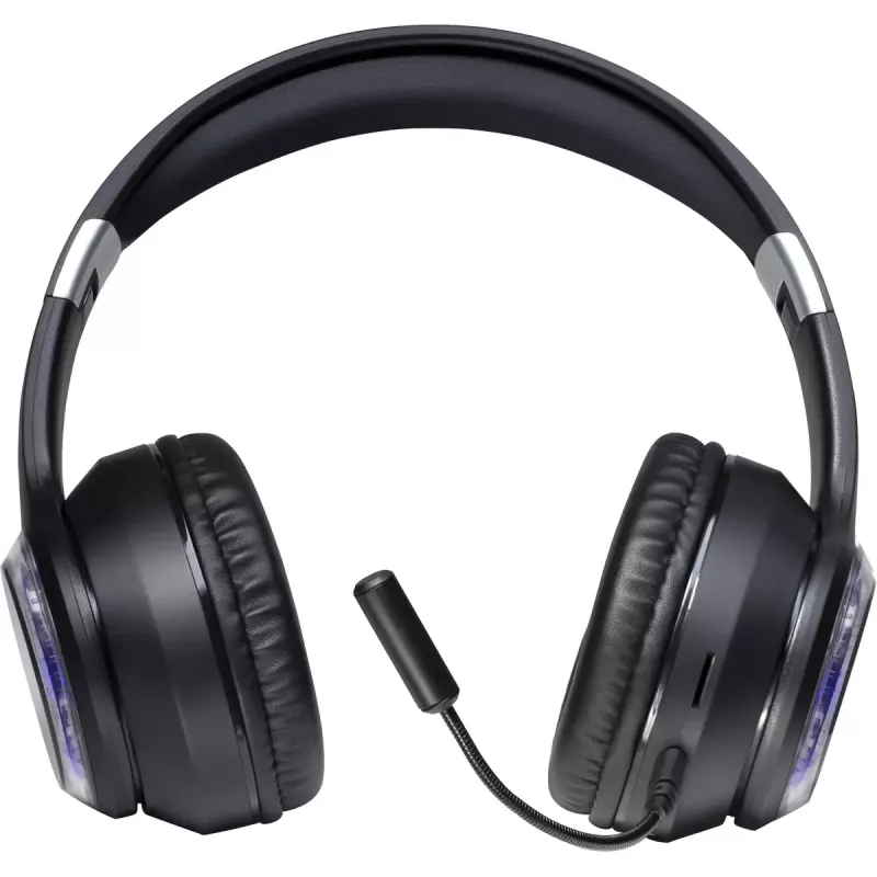 Headset DEFENDER FreeMotion B400 — kabelgebunden & kabellos, USB-C, AUX, geschlossene supraaurale Kopfhörer, 20–20000 Hz, 118 dB, LED-Hintergrundbeleuchtung, schwarz