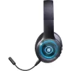 Headset DEFENDER FreeMotion B400 — kabelgebunden & kabellos, USB-C, AUX, geschlossene supraaurale Kopfhörer, 20–20000 Hz, 118 dB, LED-Hintergrundbeleuchtung, schwarz