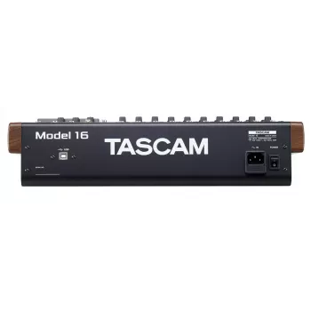 Audiomischpult Tascam MODEL 16 — 16 Kanäle, 24-Bit-DSP, 44,1/48 kHz, Bluetooth 5.0, USB Typ B, SD-Kartenleser