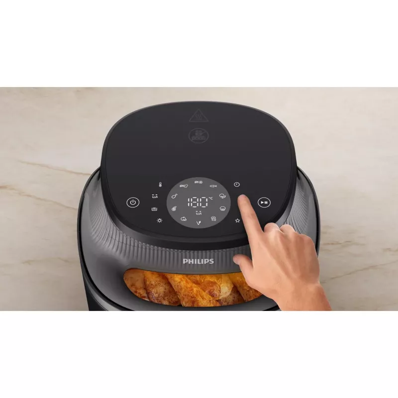 Heißluftfritteuse Philips 3000 Series NA342/00 — 7,2 L, 2000 W, 16 Programme, Touch-Bedienung, Schwarz Gold