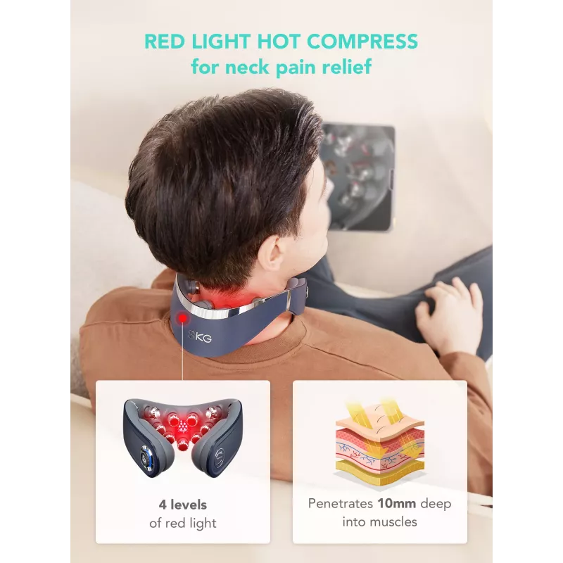 Massagegerät SKG G7-Pro-Fold Blue Combo Kompression Kneten Vibration