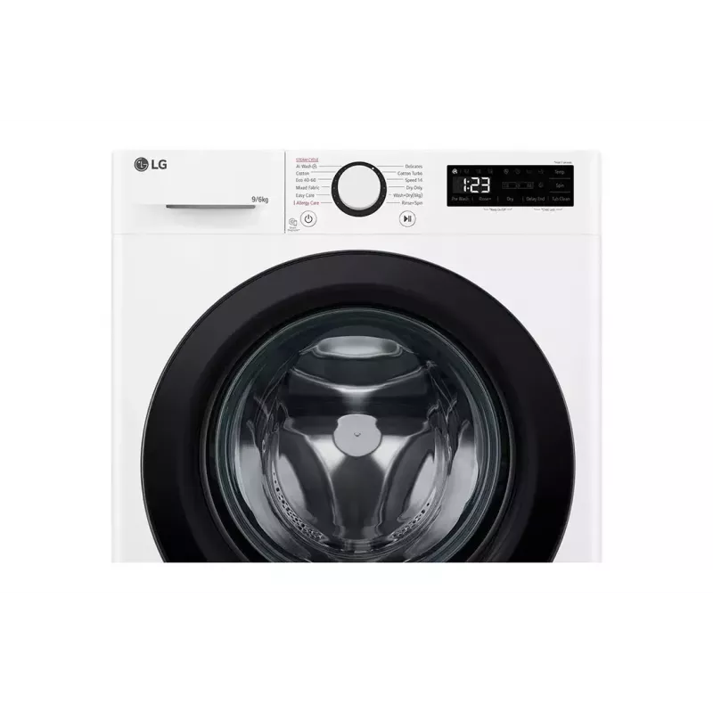 LG F4DR509SBW Waschtrockner Freistehend Frontlader Schwarz, Weiß