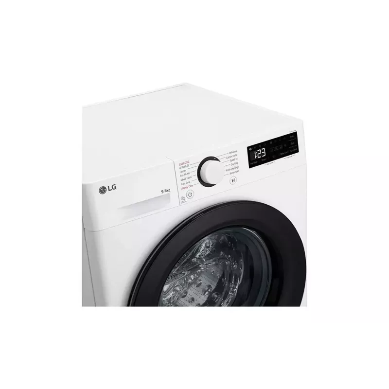 LG F4DR509SBW Waschtrockner Freistehend Frontlader Schwarz, Weiß