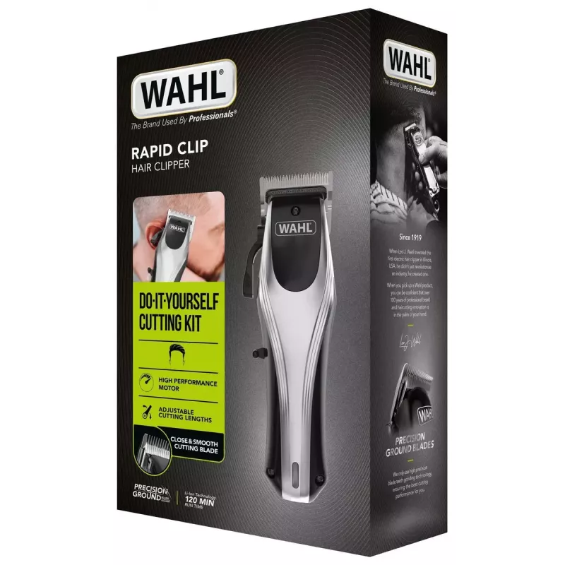 Haarschneider Wahl Rapid Clip 33-stufig 0,7–28 mm Lithium-Ion, Schwarz Edelstahl