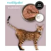 Feuchtes Katzenfutter 3coty Truthahn mit Gans 80 g — vollständige Dosenmahlzeit, 19% Protein, 13% Fett, 64,7% Feuchtigkeit