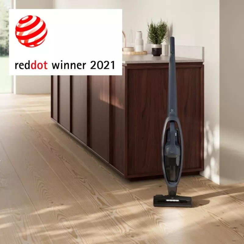 Electrolux ES52CB21DB Akku-Stabstaubsauger Trocken Zyklon, Schaum, Abluftfilter Beutellos 0,5 L 29 W Blau 2 Ah