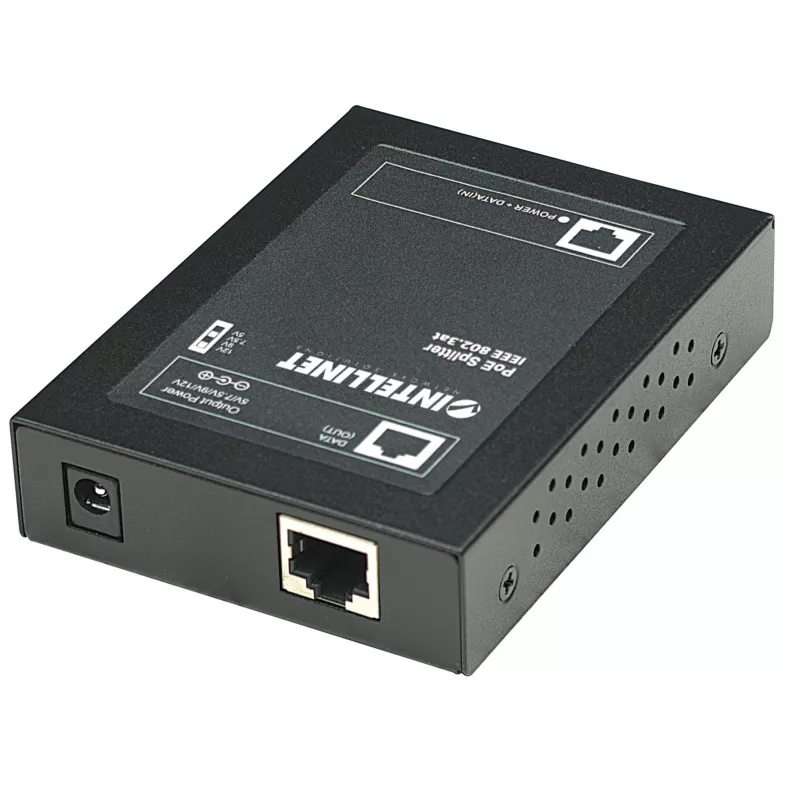 Intellinet Power over Ethernet (PoE+) Splitter, IEEE802.3at, 5, 7.5, 9 oder 12 V DC Ausgangsspannung