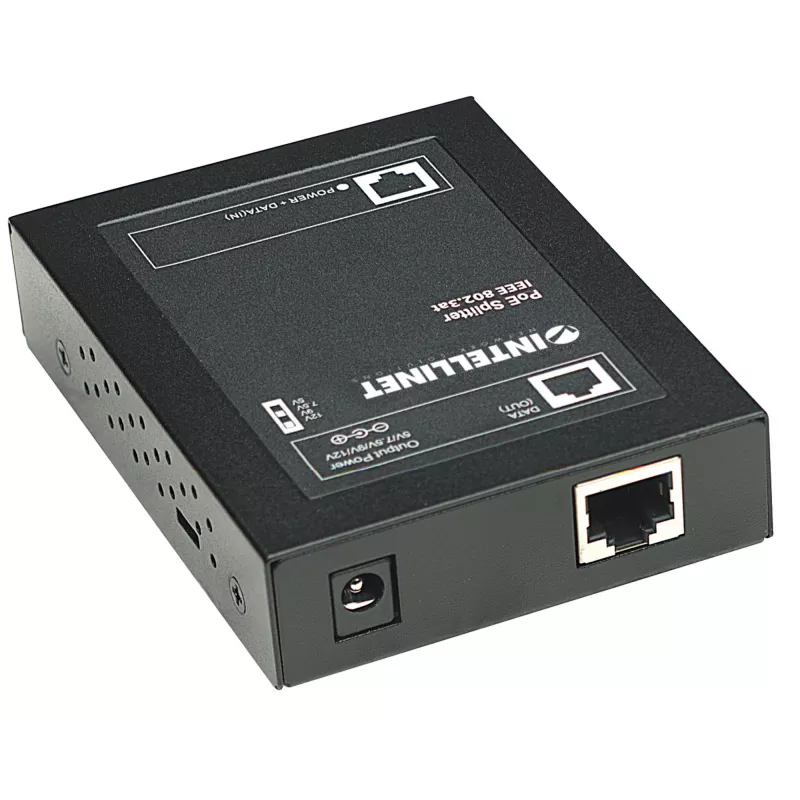 Intellinet Power over Ethernet (PoE+) Splitter, IEEE802.3at, 5, 7.5, 9 oder 12 V DC Ausgangsspannung