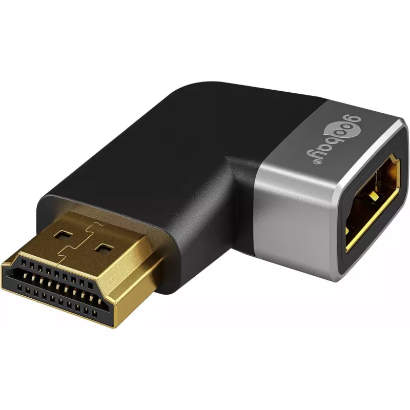 Goobay 72012 Videokabel-Adapter HDMI Typ A Stecker Schwarz Silber