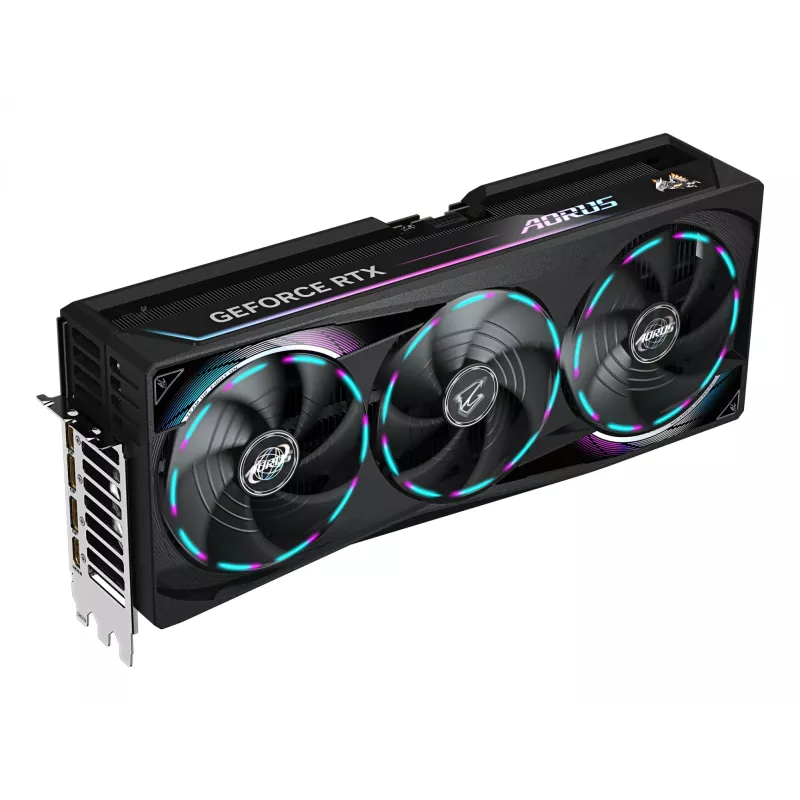 GIGABYTE AORUS GeForce RTX 5090 MASTER 32G Grafikkarte - 32 GB GDDR7, 512 Bit, PCI-E 5.0, 2655 MHz Kerntakt, 3x DP 2.1a, 1x HDMI 2.1b, GV-N5090AORUS M-32GD
