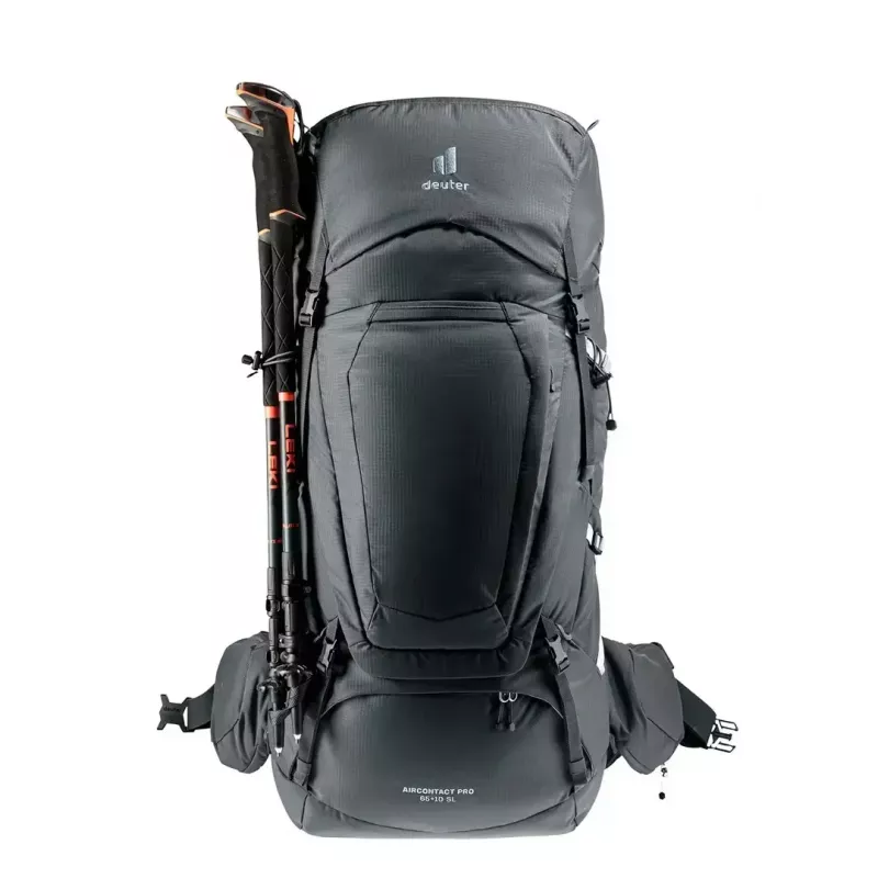 Wanderrucksack DEUTER Aircontact Pro 65+10 SL Damen Graphit, 65+10 L Volumen