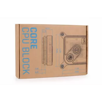 Water block Alphacool Core 1 Aurora Brass Copper Nickel Transparent White 72mm