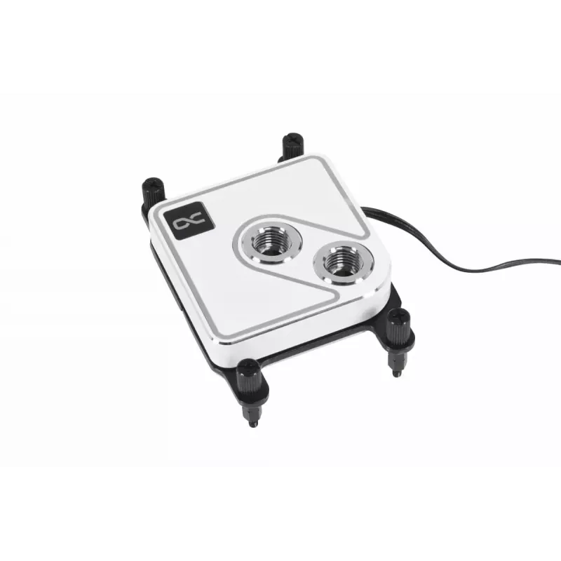 Water block Alphacool Core 1 Aurora Brass Copper Nickel Transparent White 72mm