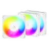 ARCTIC Freezer P12 Pro Reverse A-RGB (Weiß) - 3er-Pack - 120 mm A-RGB PWM Lüfter mit Kabelverteiler
