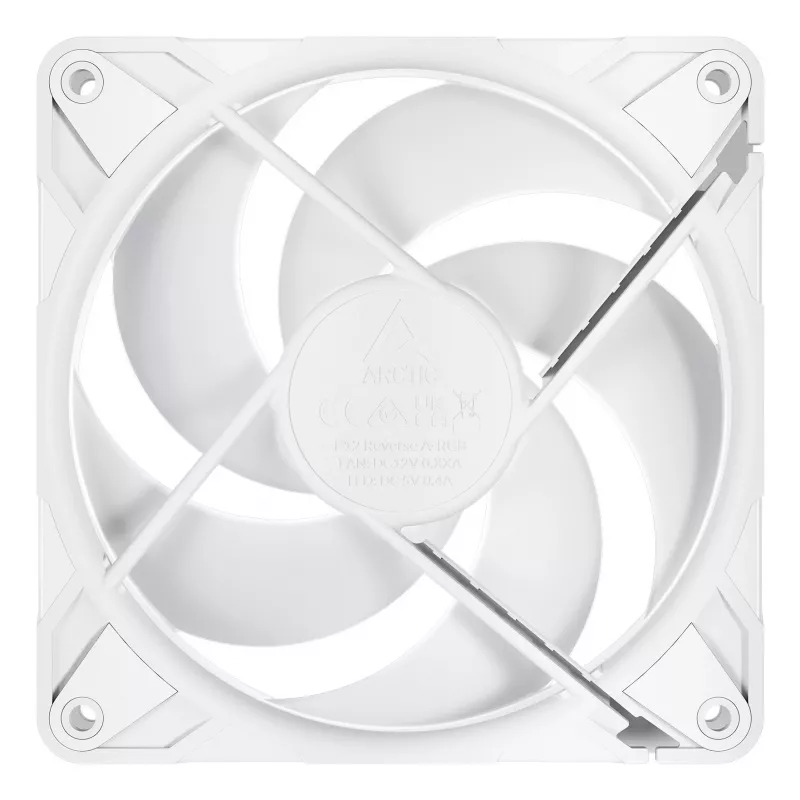 ARCTIC Freezer P12 Pro Reverse A-RGB (Weiß) - 3er-Pack - 120 mm A-RGB PWM Lüfter mit Kabelverteiler