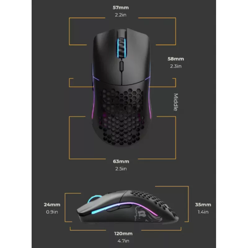 Glorious Gaming Glorious Model O Minus Wireless - Mattschwarz