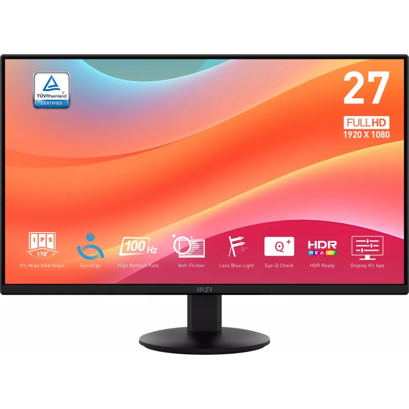 MSI Pro MP272L Computer-Monitor 68,6 cm (27 Zoll) 1920 x 1080 Pixel Full HD LED Schwarz