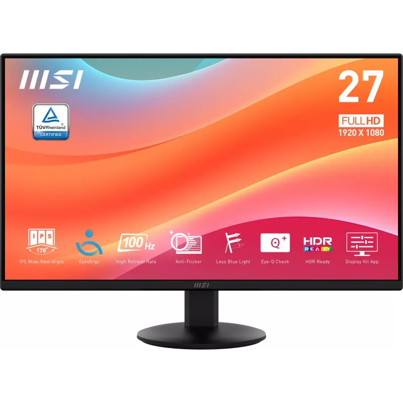 MSI Pro MP272L Computer-Monitor 68,6 cm (27 Zoll) 1920 x 1080 Pixel Full HD LED Schwarz