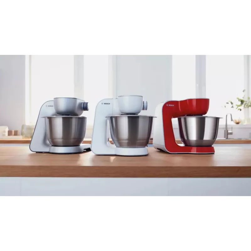 Küchenmaschine Bosch Serie 4 MUM58200 — 1000 W, 3,9 L Edelstahlschüssel, weiß