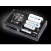Batterieladegerät everActive UC-4000 für AA/AAA-Haushaltsbatterien, 4 Slots, 100–240 V, schwarz