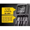 Batterieladegerät everActive UC-4000 für AA/AAA-Haushaltsbatterien, 4 Slots, 100–240 V, schwarz