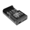Batterieladegerät everActive UC-4000 für AA/AAA-Haushaltsbatterien, 4 Slots, 100–240 V, schwarz