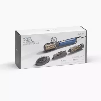 Heißluftbürste BaByliss Style Pro 1000 AS965E — 1000 W, 2,5 m Kabel, 4 Bürstenaufsätze, Keramikheizung, Ionen-Technologie, automatische Rotation