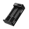 Ladegerät XTAR SC2 Li-Ion 18650 USB-C 2 Schlitze, USB-C-Stromversorgung, LED-Anzeigen, schwarz