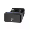 Ladegerät XTAR SC2 Li-Ion 18650 USB-C 2 Schlitze, USB-C-Stromversorgung, LED-Anzeigen, schwarz