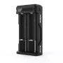 Ladegerät XTAR SC2 Li-Ion 18650 USB-C 2 Schlitze, USB-C-Stromversorgung, LED-Anzeigen, schwarz