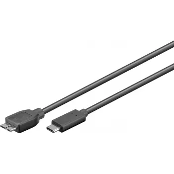 Microconnect USB3.1CAMIB3.01 USB-Kabel USB 3.2 Gen 1 (3.1 Gen 1) 1 m USB-C auf Micro-USB-B Schwarz