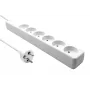 Microconnect MC-GRU0603DKW Stromverlängerung 3 m 6 AC-Ausgänge Innenbereich Weiß