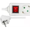 Microconnect GRU0035WS Stromverlängerung 5 m 3 AC-Ausgänge Weiß
